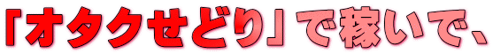 「オタクせどり」で稼いで、